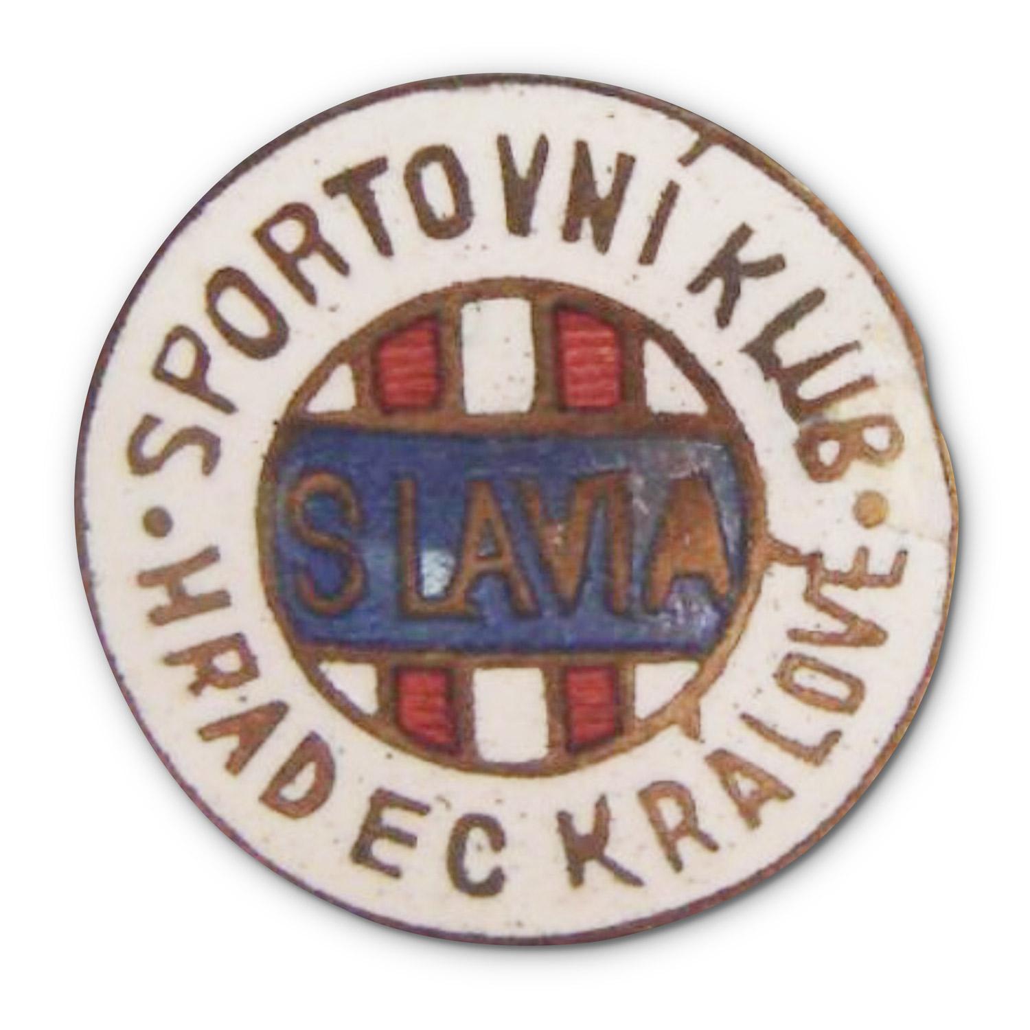 Odznak fotbalového oddílu Slavia Hradec Králové