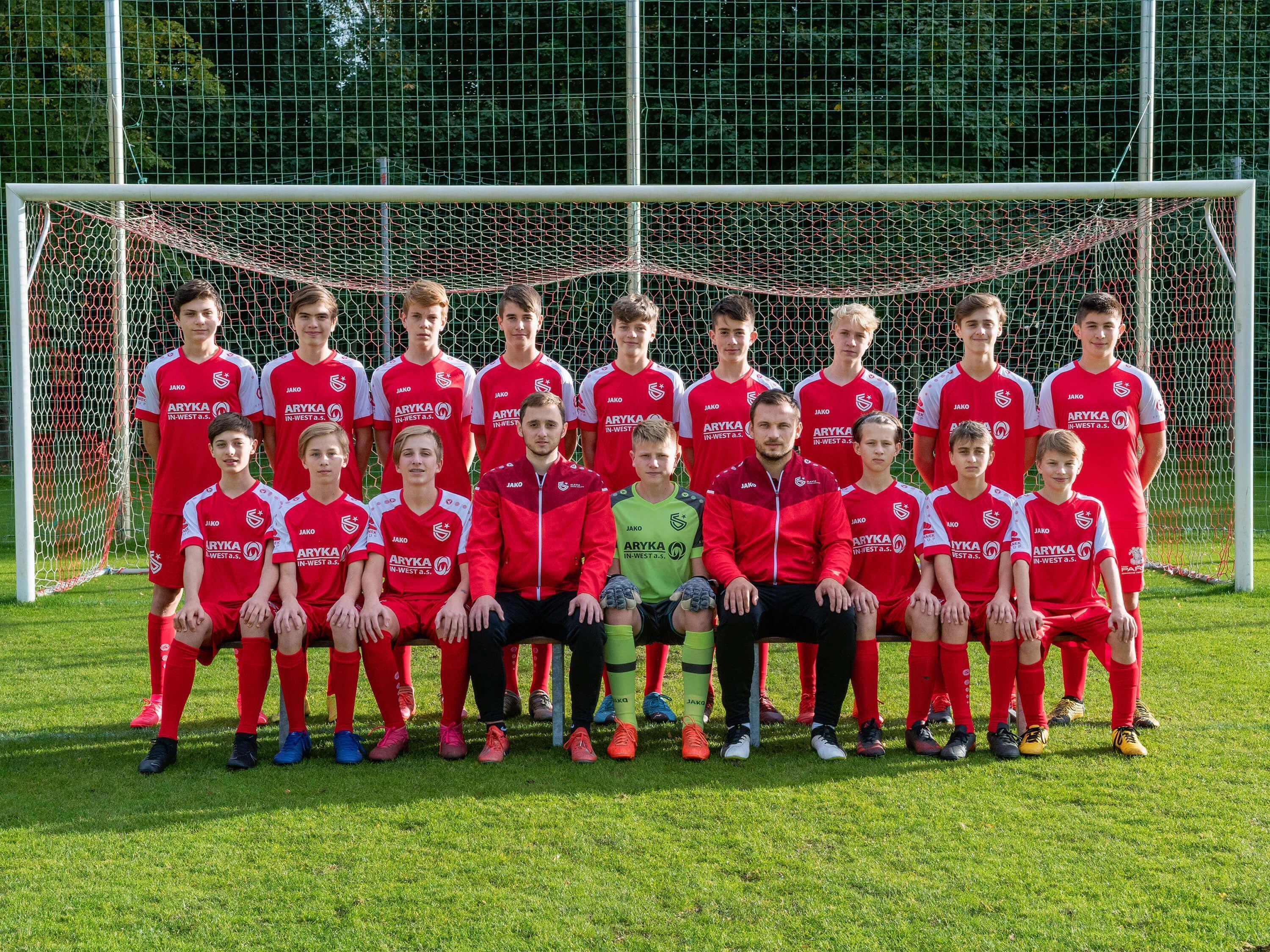 Sestava týmu U15 FC Slavia Hradec Králové